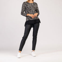 MIRA - MAGLIETTA A MANICHE LUNGHE ALLA MODA DA DONNA