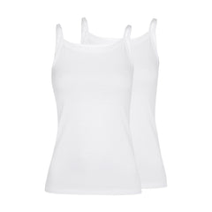 PURECOMFORT - CANOTTIERA DONNA IN COTONE, 2 PEZZI