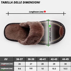 SNOOK® – PANTOFOLE TERMICHE IN PELLE
