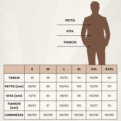 PANTALONI ALTI IN COTONE DA UOMO - TREKMAN