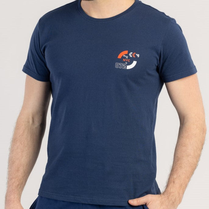 T-SHIRT IN COTONE A MANICHE CORTE DA UOMO - ACTIVIO