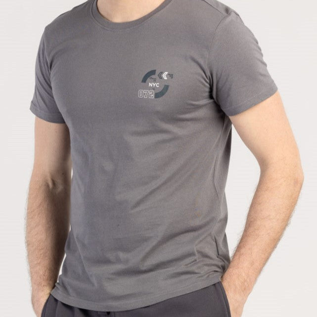 T-SHIRT IN COTONE A MANICHE CORTE DA UOMO - ACTIVIO