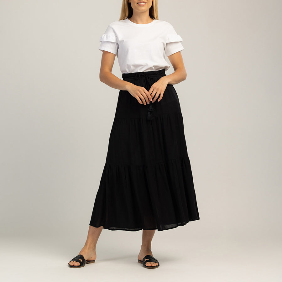 T-SHIRT DA DONNA IN COTONE A MANICHE CORTE - LUNESSA