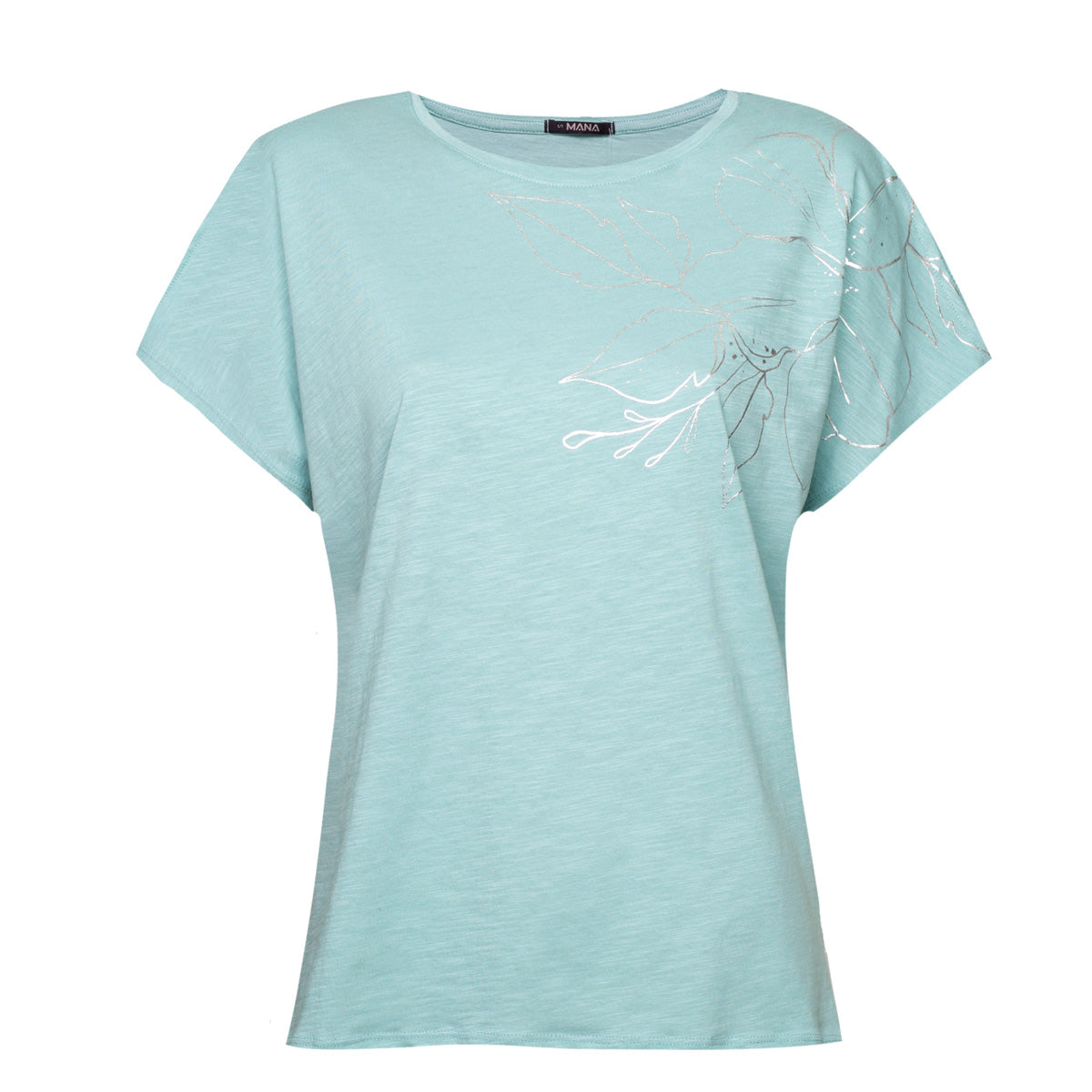 T-SHIRT DA DONNA IN COTONE A MANICHE CORTE CON FANTASIA - TEEZY