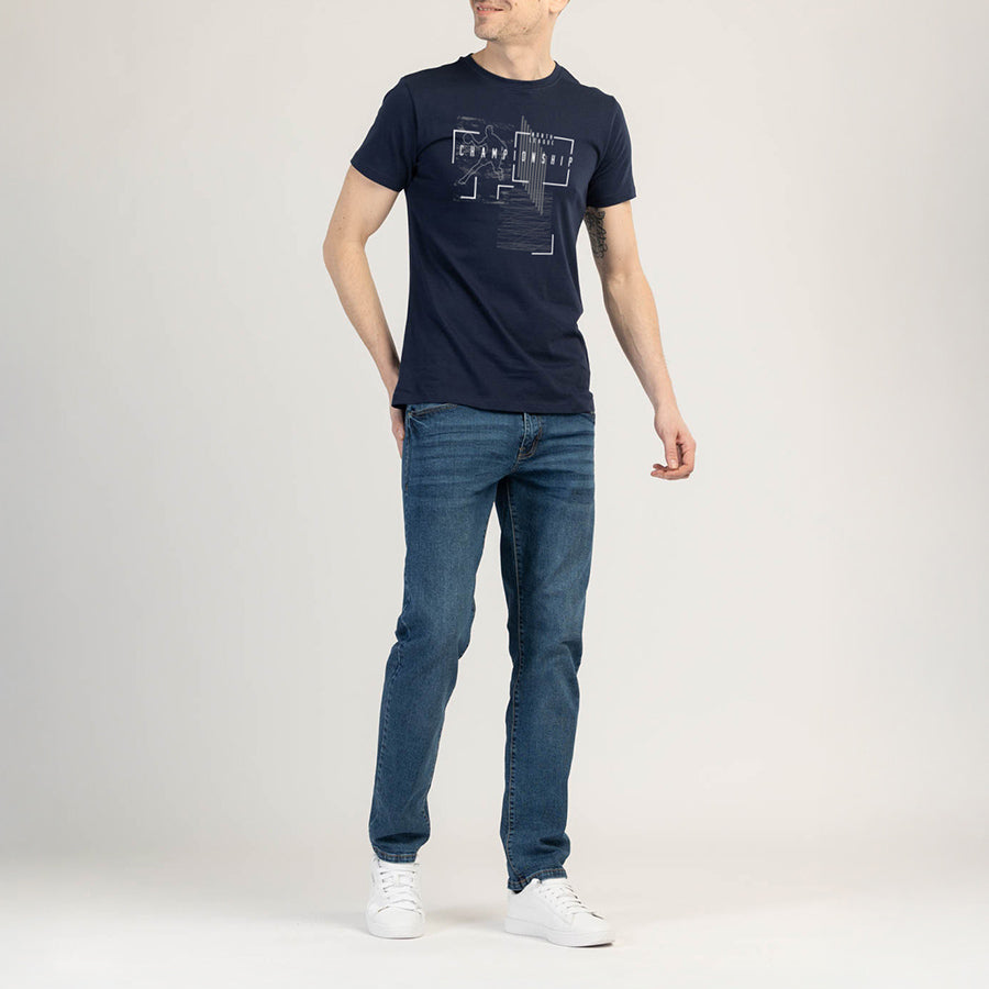 T-SHIRT IN COTONE A MANICHE CORTE DA UOMO - WEARIX