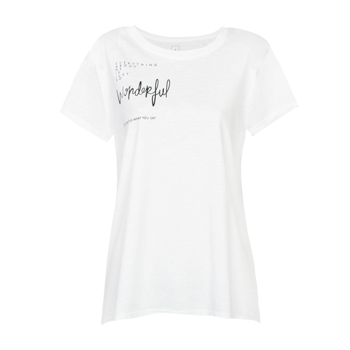 T-SHIRT DA DONNA IN COTONE A MANICHE CORTE CON STAMPA - INSPIRA