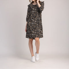 OLIA - ABITO DA DONNA CON MANICHE A 3/4 CON FANTASIA