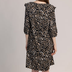 OLIA - ABITO DA DONNA CON MANICHE A 3/4 CON FANTASIA