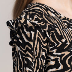 OLIA - ABITO DA DONNA CON MANICHE A 3/4 CON FANTASIA