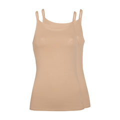 PURECOMFORT - CANOTTIERA DONNA IN COTONE, 2 PEZZI