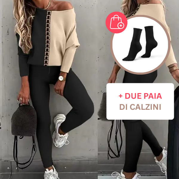 LUNACHIC - SET DI MAGLIA E PANTALONI ALLA MODA