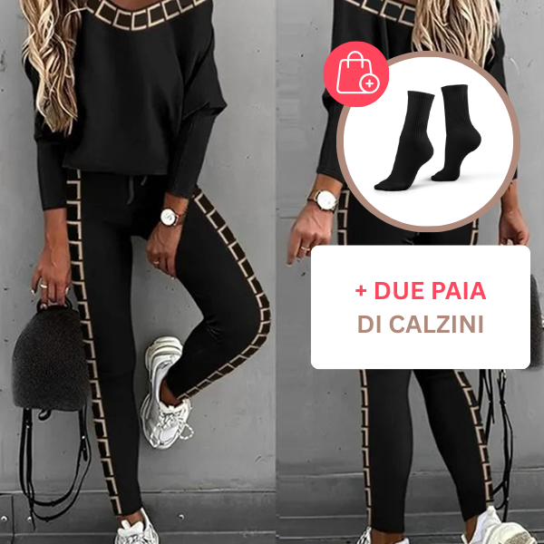 LUNACHIC - SET DI MAGLIA E PANTALONI ALLA MODA