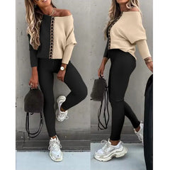 LUNACHIC - SET DI MAGLIA E PANTALONI ALLA MODA