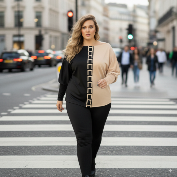 LUNACHIC - SET DI MAGLIA E PANTALONI ALLA MODA