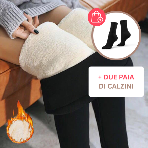 MISSCASHMERE® – LEGGINGS TERMICHE INVERNALI