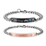 LA COPPIA DI BRACCIALETTI KING & QUEEN